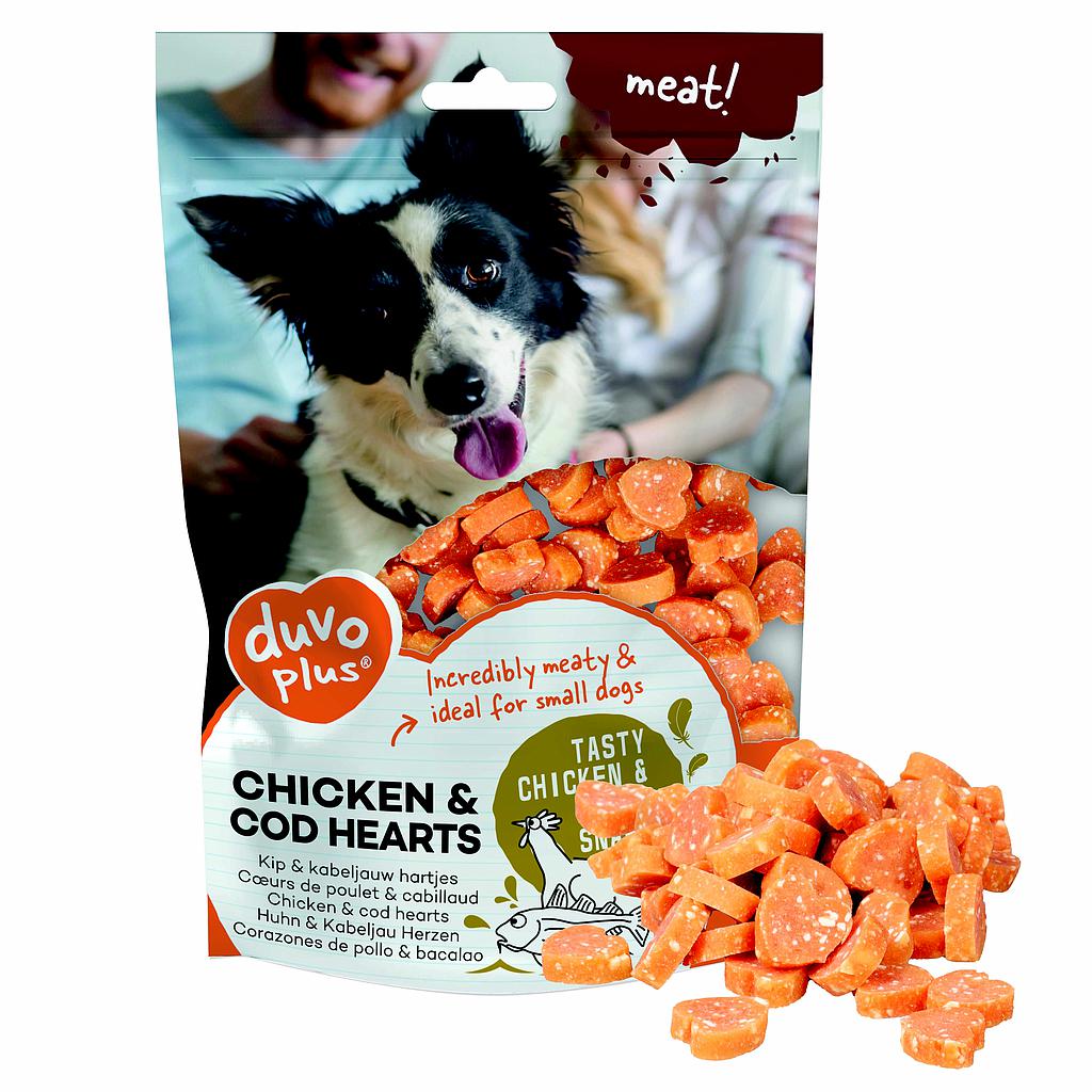 Duvo Fish! Corazones de Pollo y Bacalao 180 g