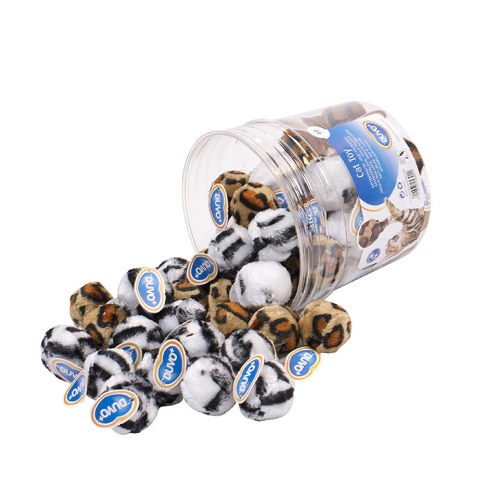 Duvo Cubo Juguete Gato Bola Peluche Safari Mix 5 cm