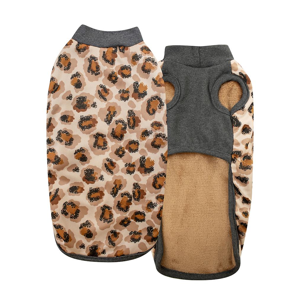 Yagu Moda Abrigo Capa Leopardo
