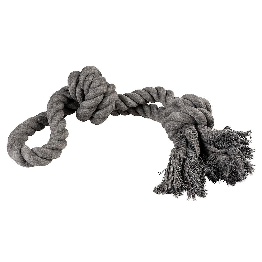 Duvo Juguete Perro Eco Cuerda Negra 2 Nudos con Asa 30 cm