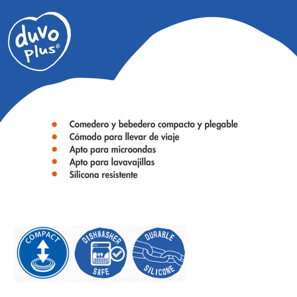 Duvo Comedero Viaje de Silicona