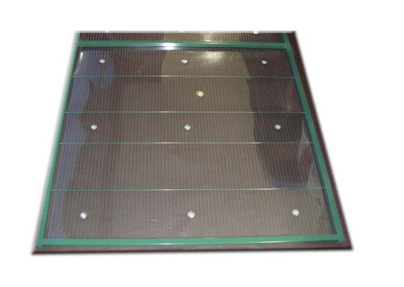 Panel PVC rígido transparente voladero pájaro (piezas A, B, B1, C, D, E, F)