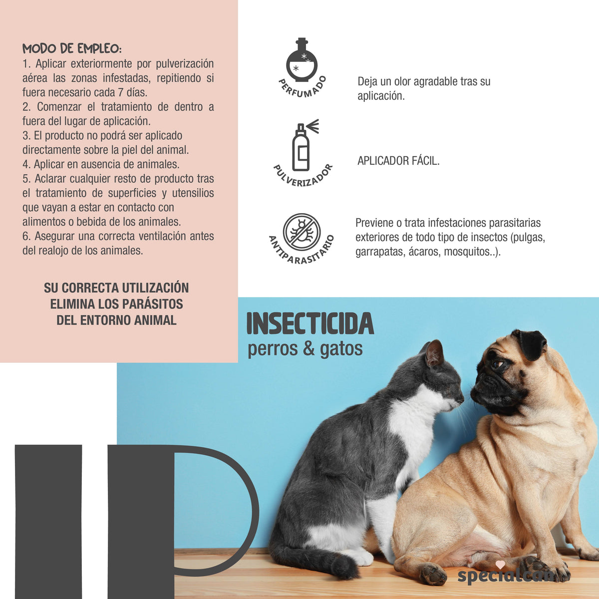 Specialcan Insecticida Perros y Gatos