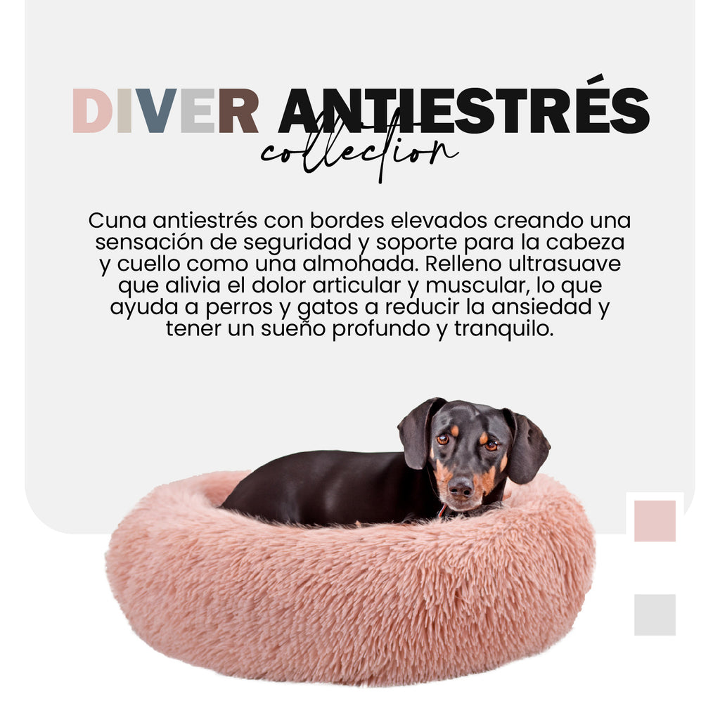 Yagu Descanso Cuna Donut Antiestrés Rosa
